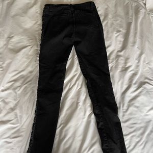 Black lace up pants size 26
